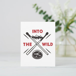 Into the Wild Adventure Wilderness Survival Holiday Card