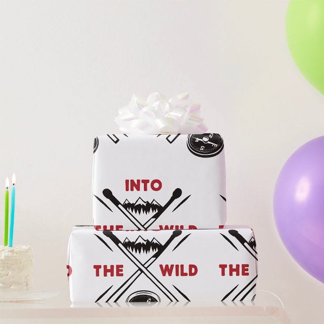 Into the Wild Adventure Wilderness Survival Wrapping Paper (Creator Uploaded)