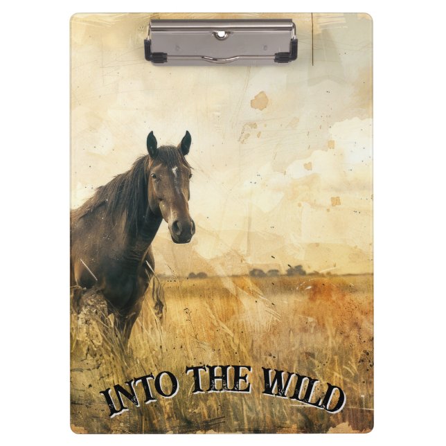 Into the Wild Horse Clipboard (Front)