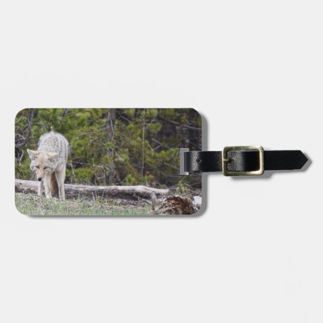 Into the Wild - Wolf Luggage Tag (Front Horizontal)