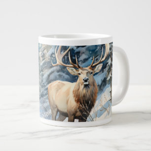 Into the Wilderness: The Majesty of Elk Large Coffee Mug