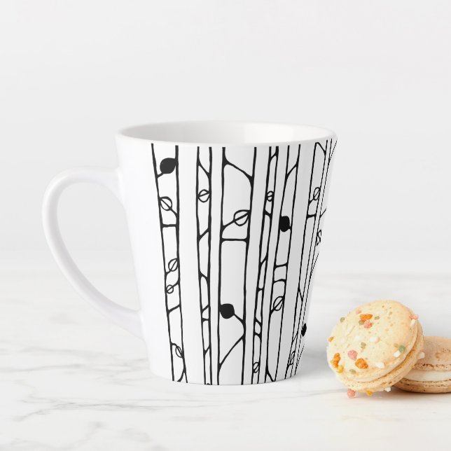 Into the Woods black Latte Mug (In Situ)