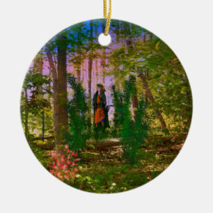 Into the woods ceramic tree decoration