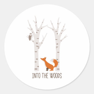 Into The Woods Classic Round Sticker