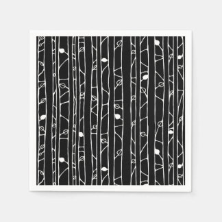 Into the Woods white Paper Napkins