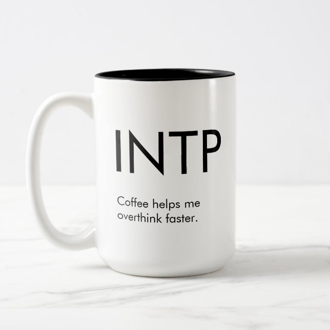 INTP Overthink faster Mug Gift (Left)