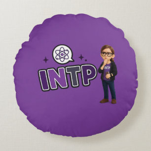 INTP — The Investigative Mind Round Cushion