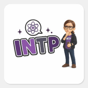 INTP — The Investigative Mind Square Sticker