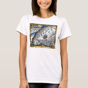 Intracate Celestial sphere Sun Moon Stars Planets T-Shirt