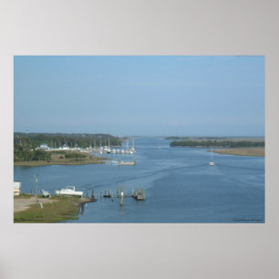 Intracoastal Waterway at Oak Island, NC - print