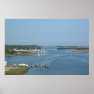 Intracoastal Waterway at Oak Island, NC - print
