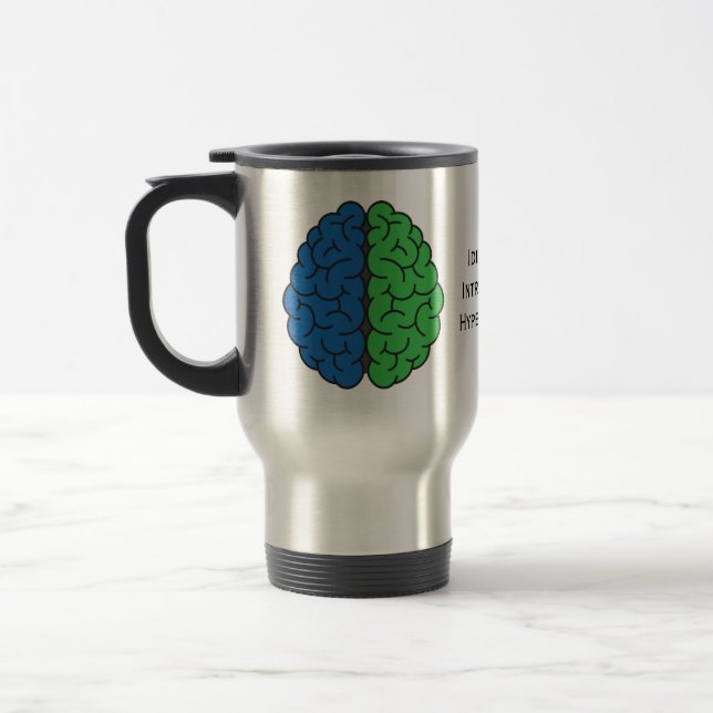 Intracranial Hypertension Awareness Travel Mug (Left)