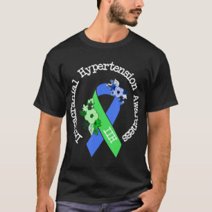 Intracranial Hypertension IIH Awareness Blue Green T-Shirt