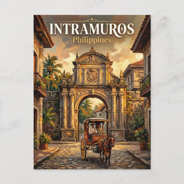 Intramuros Philippines Postcard (Front)