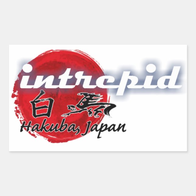 Intrepid Hakuba Stickers - Rectangle (Front)