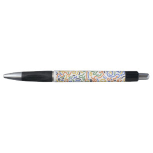 Intricate Abstract Doodle Pen - Colorful Mosaic