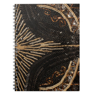 Intricate Beaded Pattern for Vintage Look Notebook