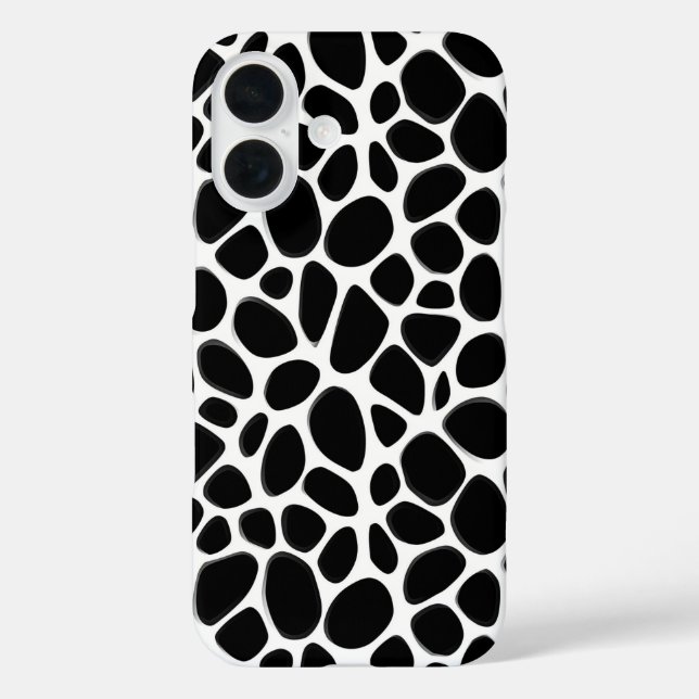 Intricate Black and White Pattern Case-Mate iPhone Case (Back)