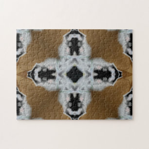 Intricate Black Brown Puzzle Challenge