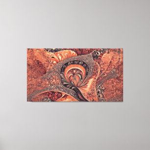 Intricate Boho Abstract Mandala Pattern Canvas Print