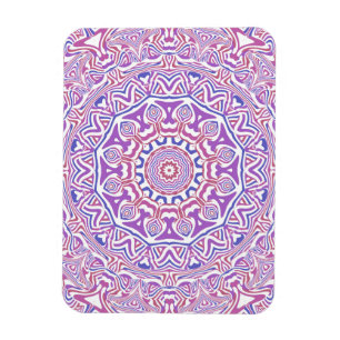 Intricate Bold Groovy Boho Hippie Abstract Mandala Magnet