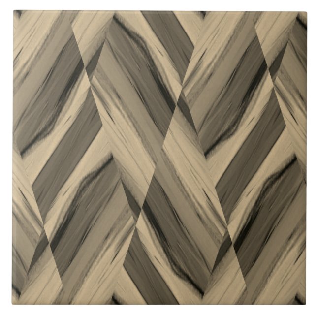 Intricate Brown Marble Pattern Tile (Front)
