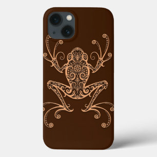 Intricate Brown Tree Frog iPhone 13 Case