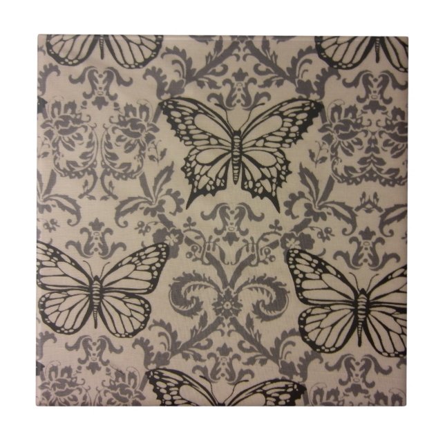 Intricate Butterflies Tile (Front)