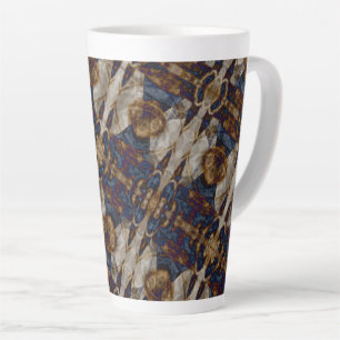 intricate cafe latte mug