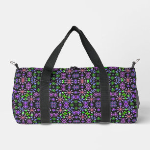 Intricate Colourful Mandala Pattern Duffle Bag