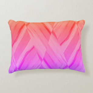 Intricate Coral and Pink Hues Marble Pattern Decorative Cushion