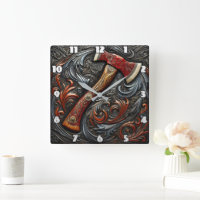 Intricate Craftsmanship of a Fireman's Axe Art