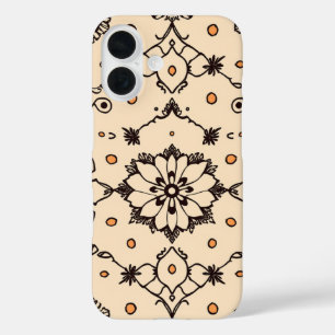 Intricate Details: A Doodled Tapestry iPhone 16 Case
