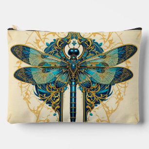Intricate Dragonfly Artwork Accessory Pouch