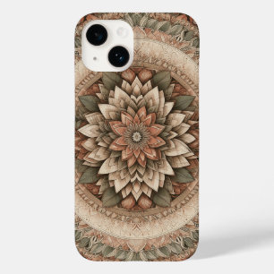Intricate Earthy Floral Geometry - Vintage Botanic Case-Mate iPhone 14 Case