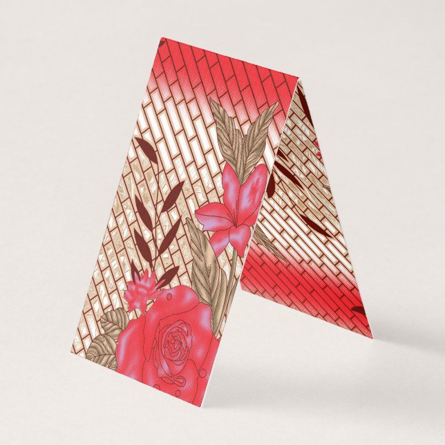 Intricate fabric design featuring floral patterns  (Back)