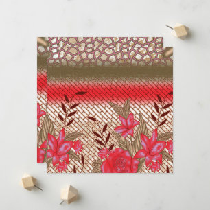 Intricate fabric design featuring floral patterns announcement