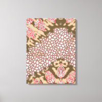 Intricate fabric design featuring floral patterns