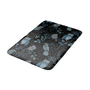 Intricate  floral and paisley  pattern  bath mat
