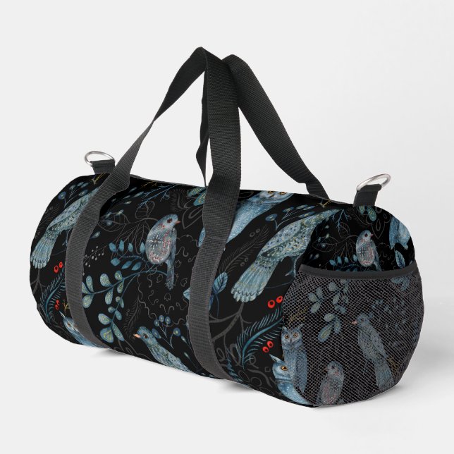 Intricate  floral and paisley  pattern  duffle bag (Right Corner)