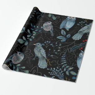 Intricate  floral and paisley  pattern  wrapping paper