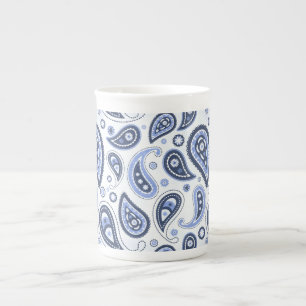 Intricate Floral Paisley Print Design Bone China Mug