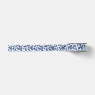 Intricate Floral Paisley Print Design Satin Ribbon