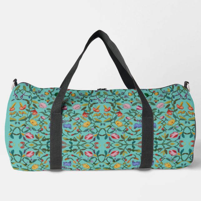 Intricate floral pattern botanical Cut Sew Bag (Front)