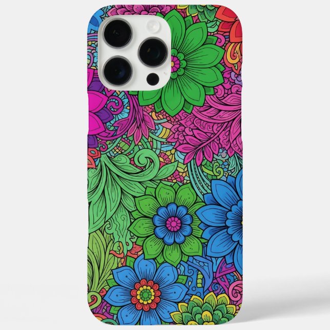 INTRICATE FLORAL PRINTS Case-Mate iPhone CASE (Back)
