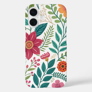 INTRICATE FOREST BLOOM PRINTS iPhone 16 CASE