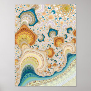 Intricate Fractal Pattern Poster