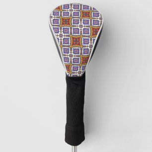 Intricate Geometric Floral Pattern Golf Head Cover