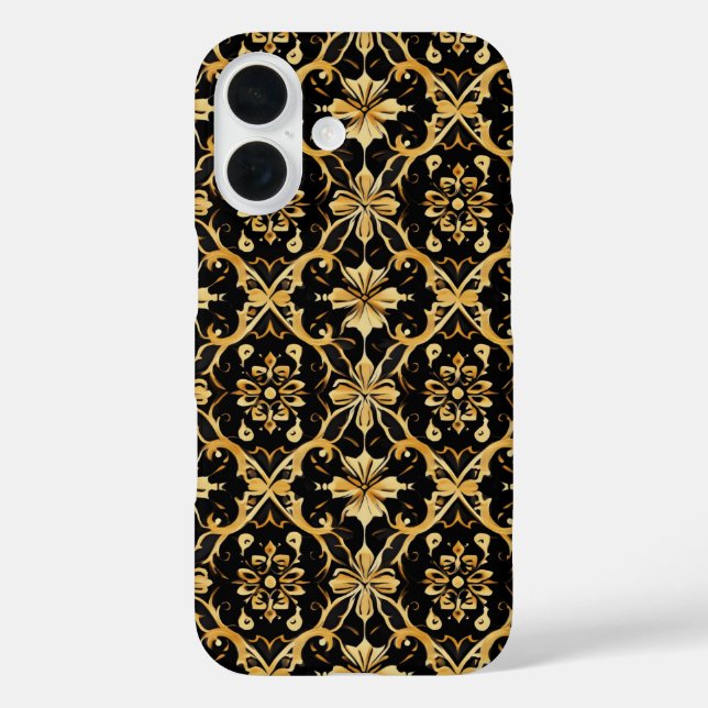 Intricate Gold Pattern Case-Mate iPhone Case (Back)