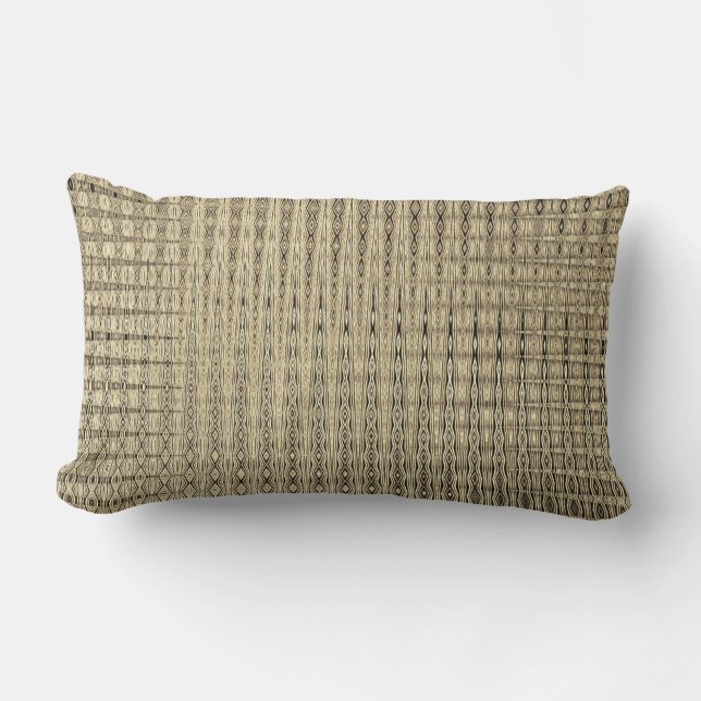 Intricate Gold Pattern Lumbar Cushion (Front)